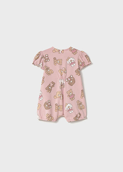 Mayoral Strampler mit Bärchen Druck, Rosa