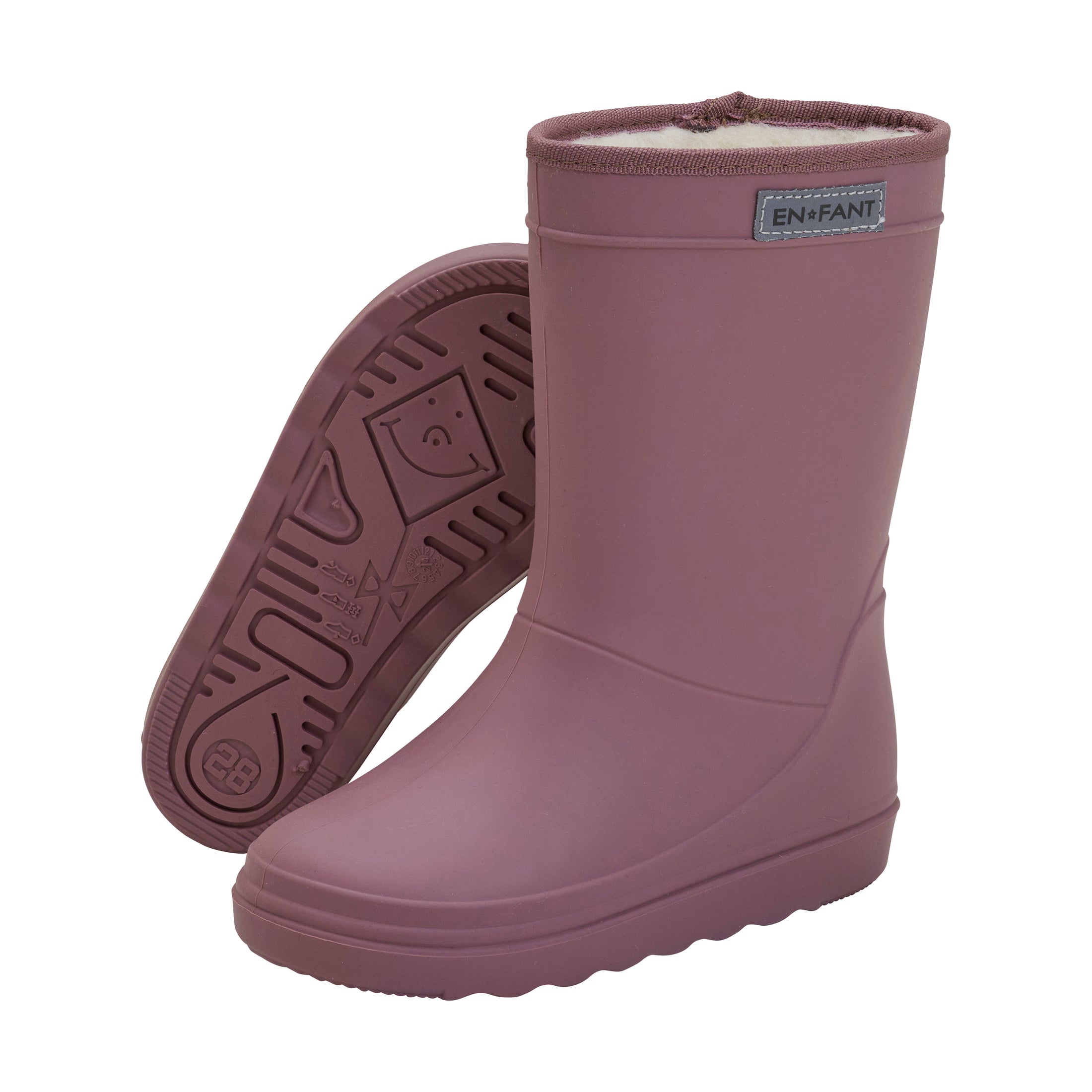 En Fant "Gummistiefel" gefüttert - Rose Taupe