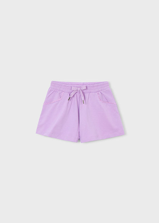 Mayoral Shorts mit Ziernaht - Lila