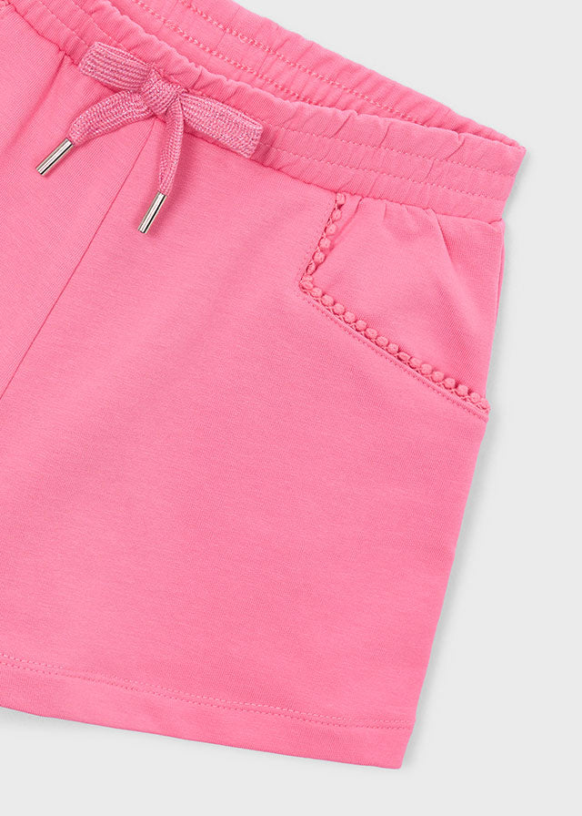 Mayoral Shorts mit Ziernaht - Geranie
