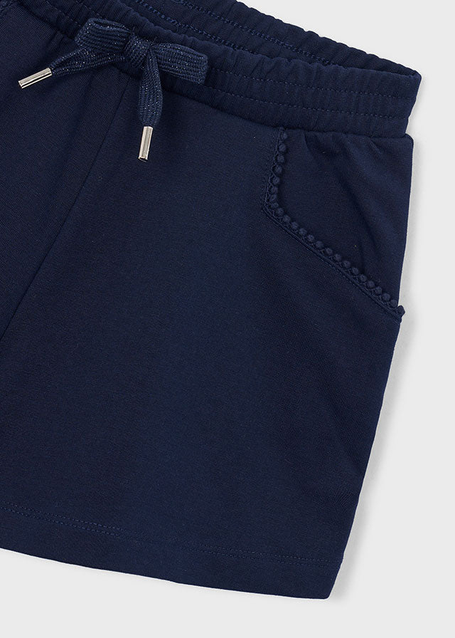 Mayoral Shorts mit Ziernaht - Marineblau
