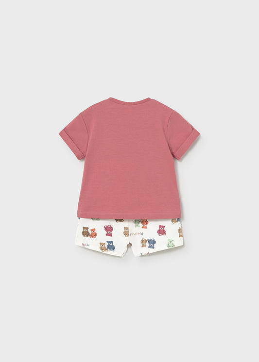 Mayoral Set mit Teddybären - Terracotta