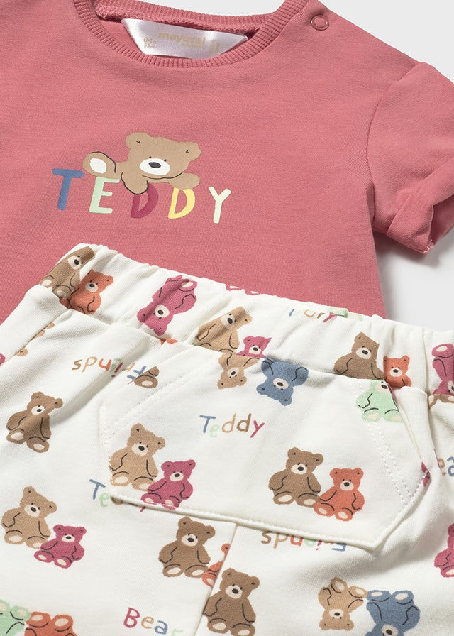 Mayoral Set mit Teddybären - Terracotta