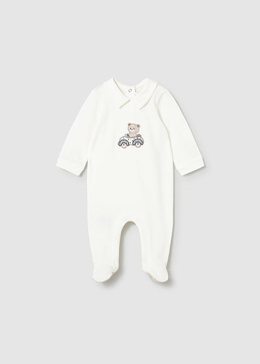 Mayoral Strampler mit Fuß und Kragen im Doppelpack - Roh