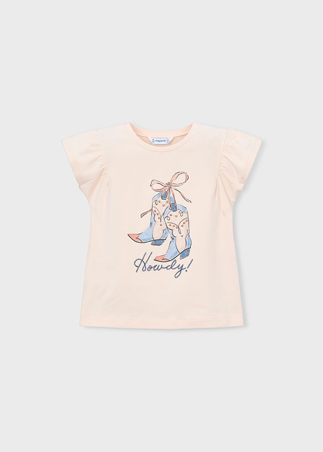 Mayoral Shirt mit Druck - Lachs