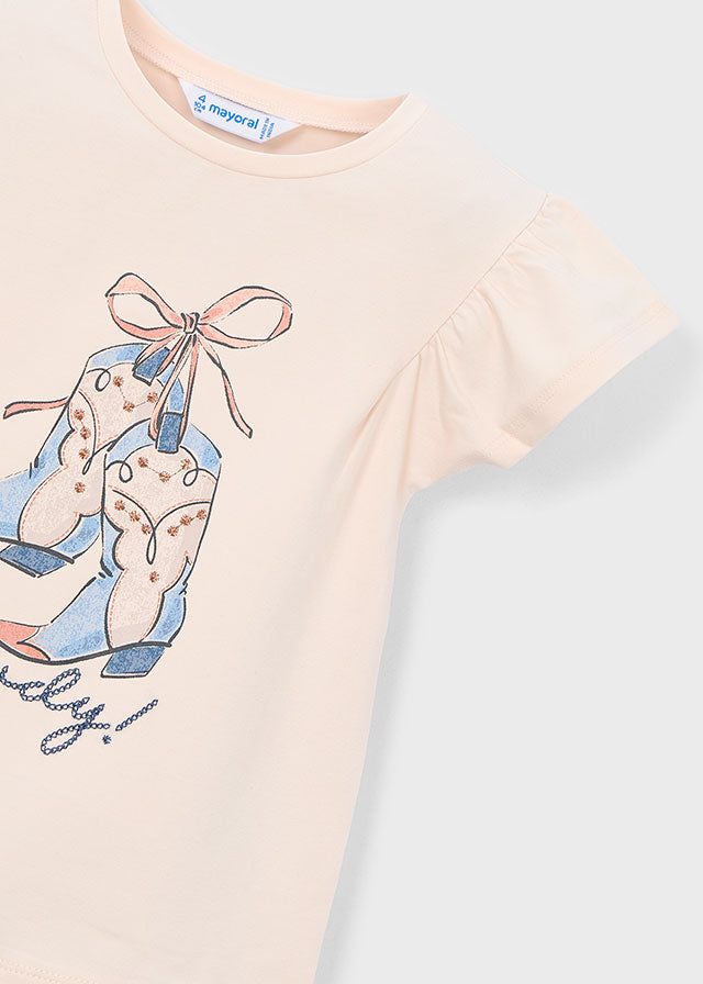 Mayoral Shirt mit Druck - Lachs