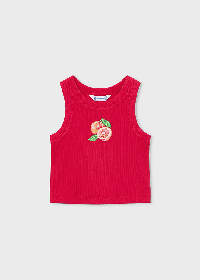 Mayoral Top mit Druck - Rot