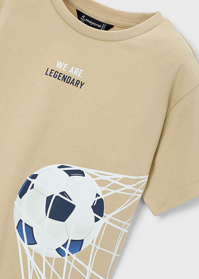 Mayoral T-Shirt mit Druck - Walnuss