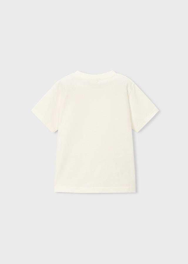Mayoral T-Shirt mit Druck - Sahne