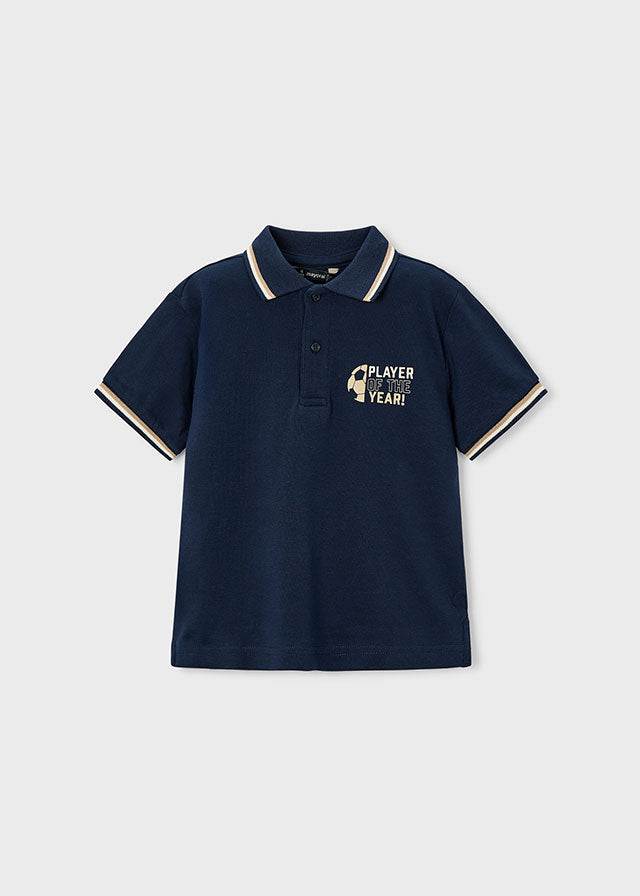 Mayoral Poloshirt mit Rückendruck - Marineblau
