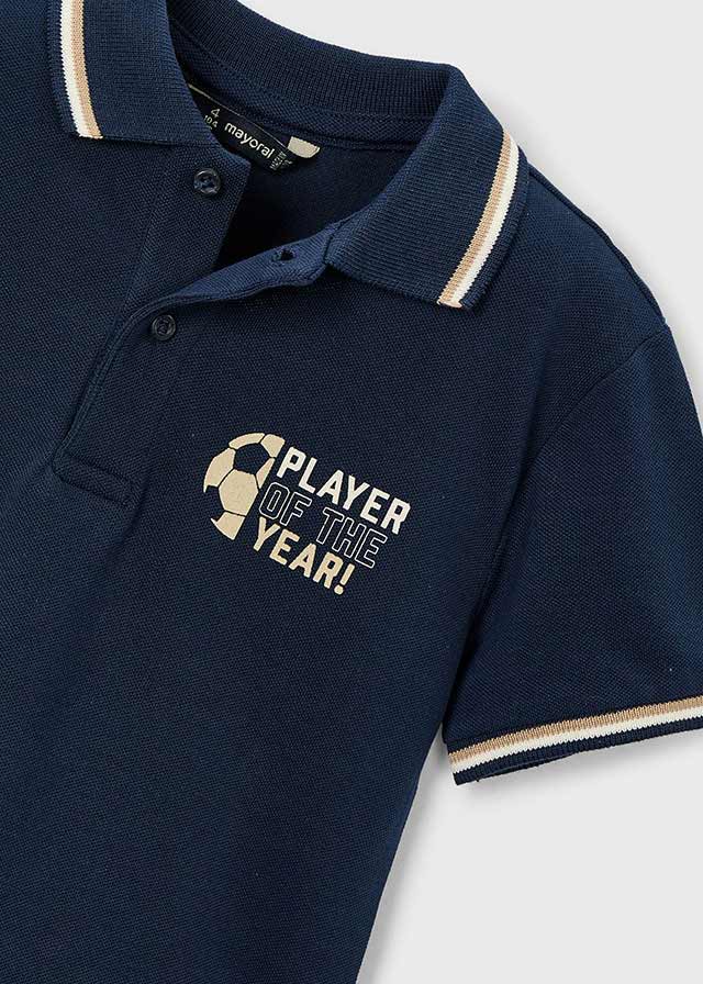 Mayoral Poloshirt mit Rückendruck - Marineblau