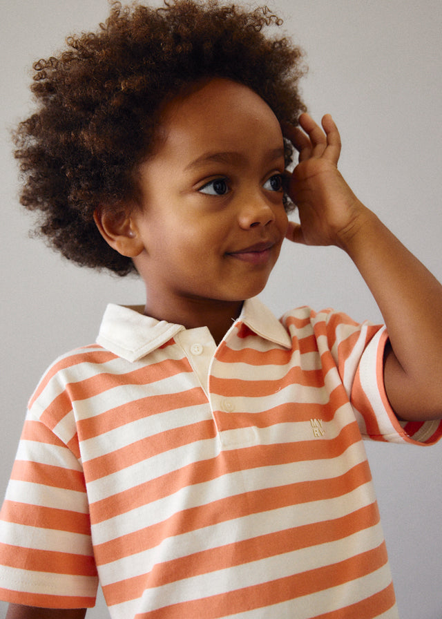 Mayoral Poloshirt, gestreift - Orange