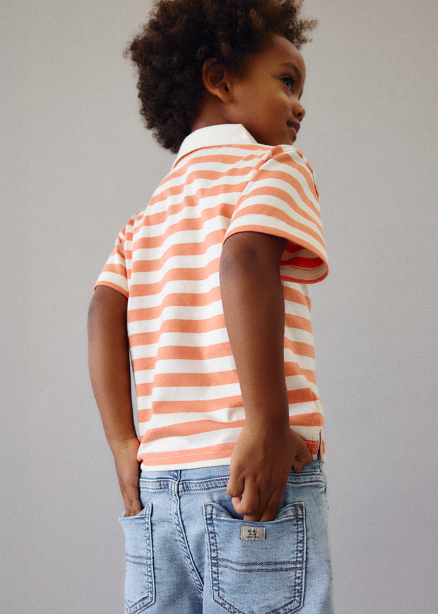 Mayoral Poloshirt, gestreift - Orange