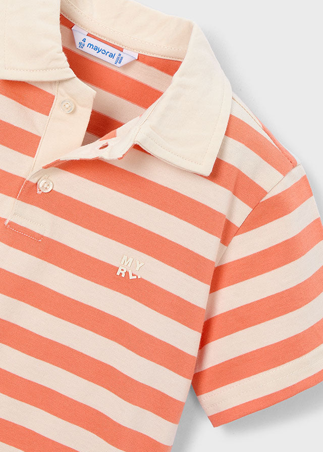 Mayoral Poloshirt, gestreift - Orange