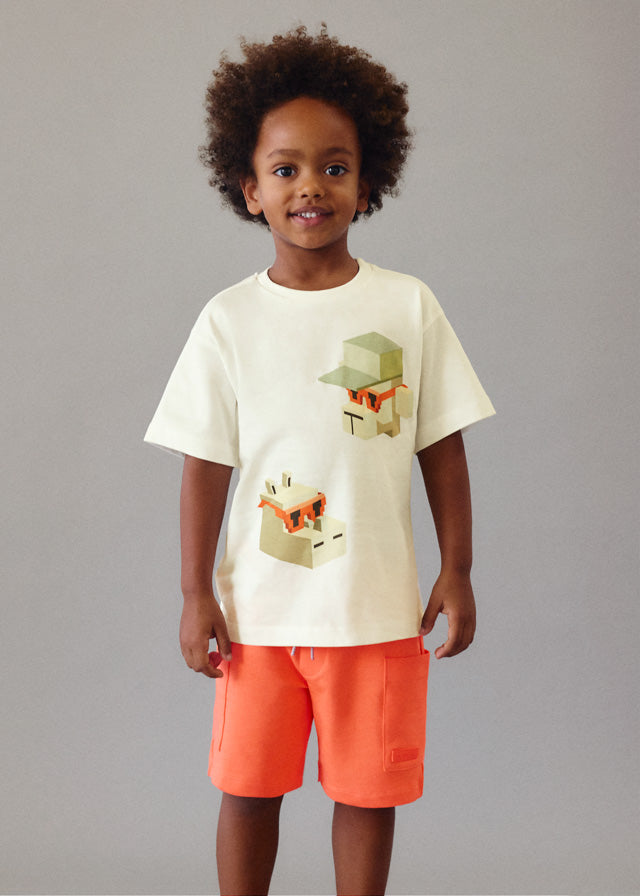 Mayoral Bermuda Shorts mit Taschen - Orange