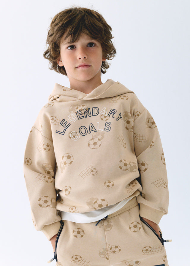 Mayoral Sweatshirt mit Kapuze - Walnuss