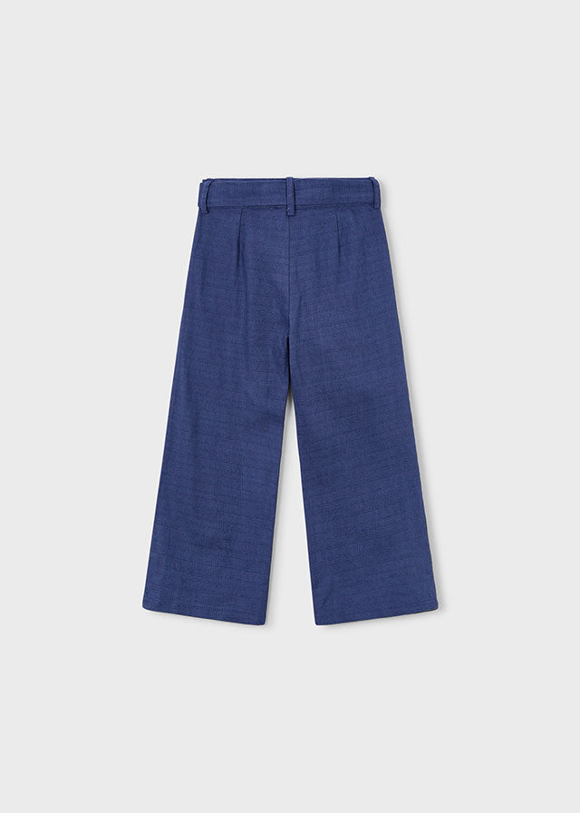 Mayoral bestickte Leinenhose - Porzellan