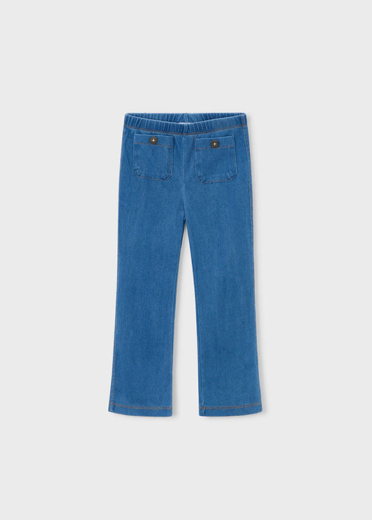 Mayoral Flare Leggings mit Taschen im Jeans Style - Mitte