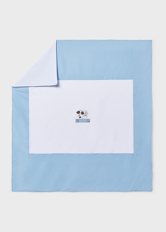 Mayoral Babydecke mit Stickerei - Himmelblau