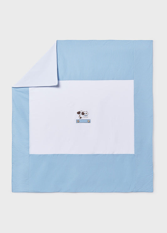 Mayoral Babydecke mit Stickerei - Himmelblau