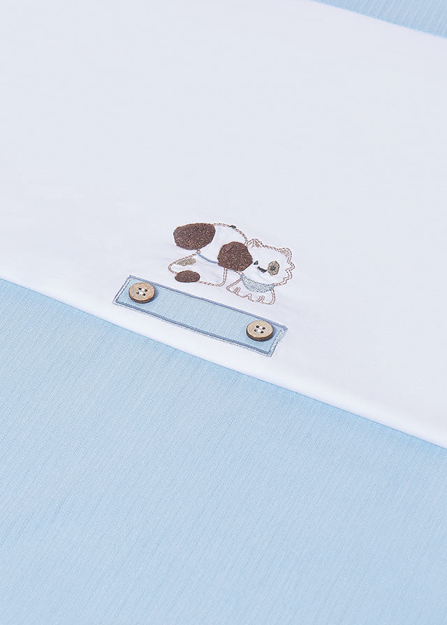 Mayoral Babydecke mit Stickerei - Himmelblau