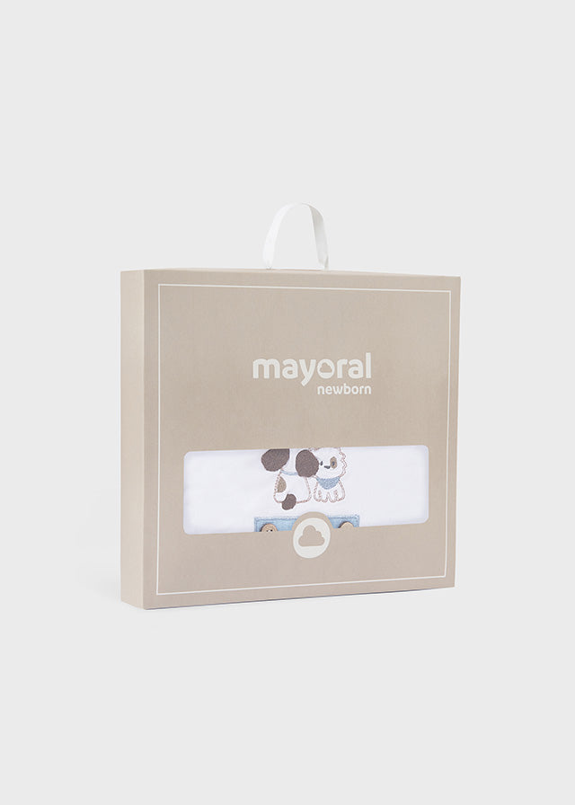 Mayoral Babydecke mit Stickerei - Himmelblau