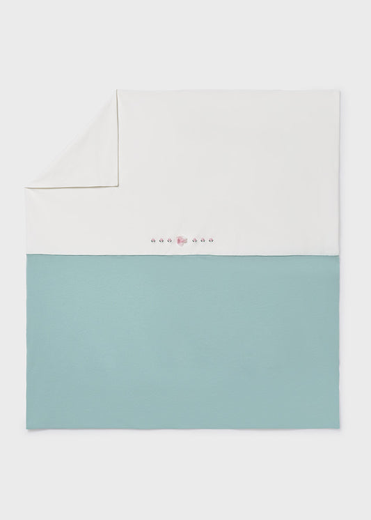Mayoral Babydecke mit Stickerei - Aqua
