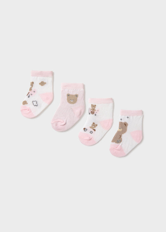 Mayoral Socken 4er Pack - Babyrosa