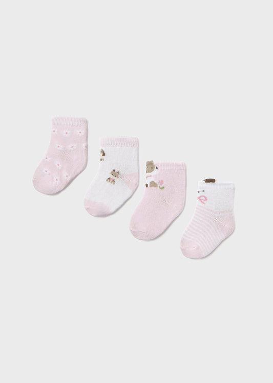 Mayoral Socken 4er Pack - Babyrosa