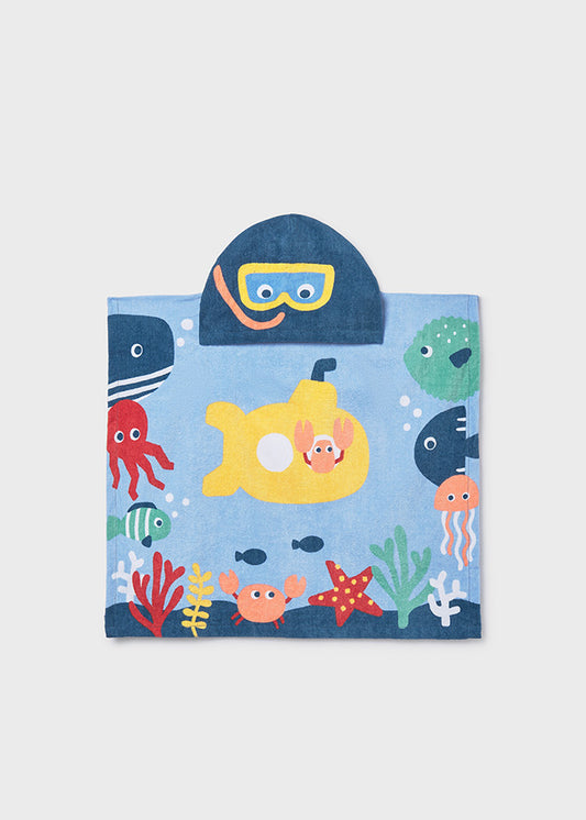 Mayoral Badetuch mit Kapuze - Blau