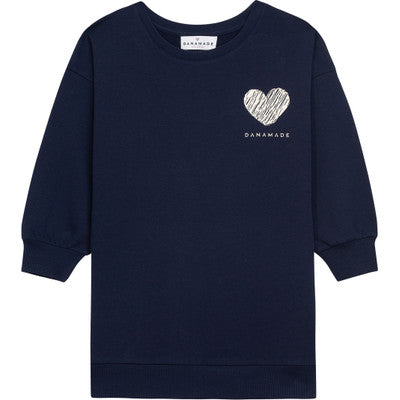 Danamade "Sweatshirt Kleid langarm" - Navy