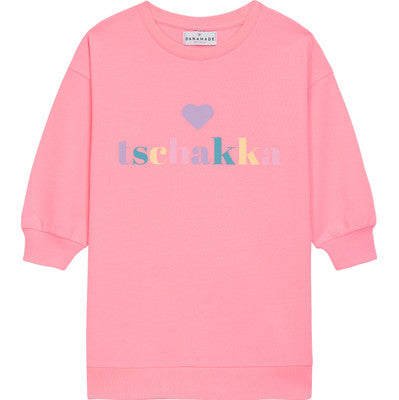 Danamade "Sweatshirt Kleid langarm" Neon Pink