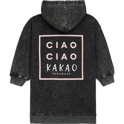 Danamade "Longsweatshirt mit Kapuze" - Anthrazit