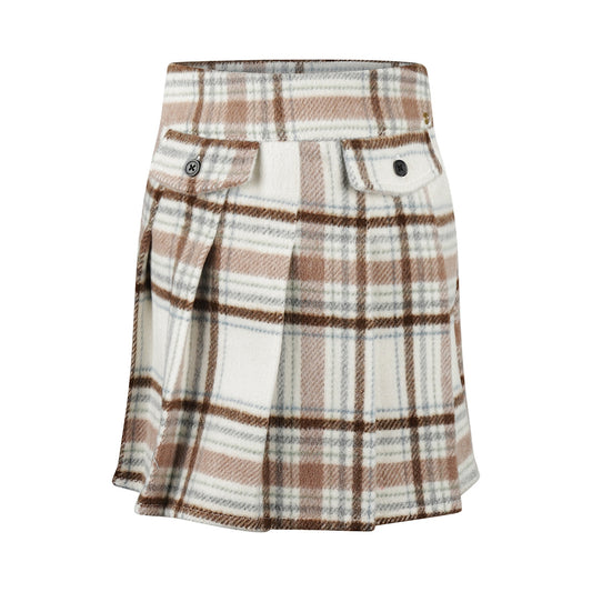 Koko Noko "Fleece-Rock" mit angedeuteten Taschen - Off-white