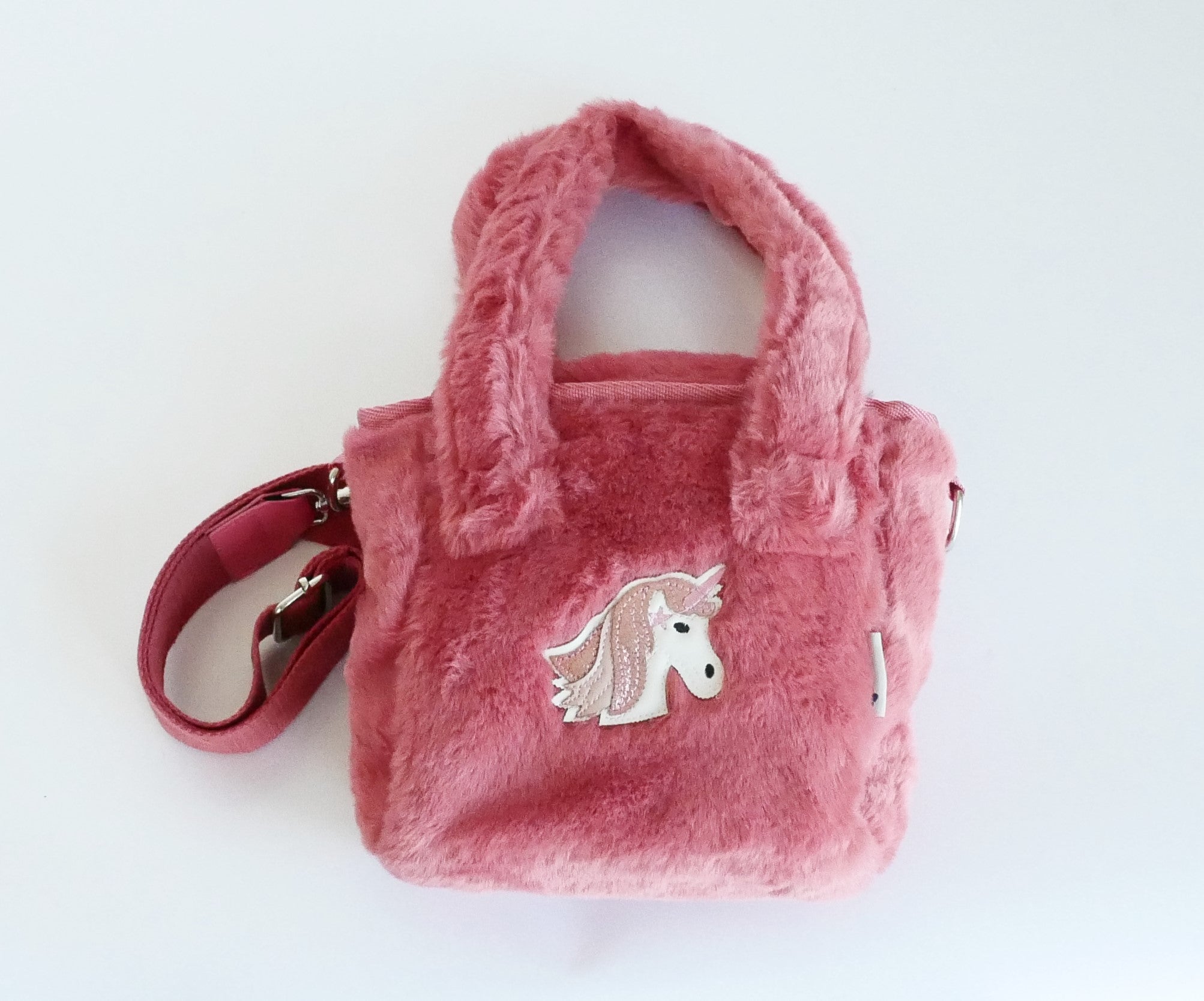 KisMe "Tasche Plüsch mit Einhorn" - Apricot