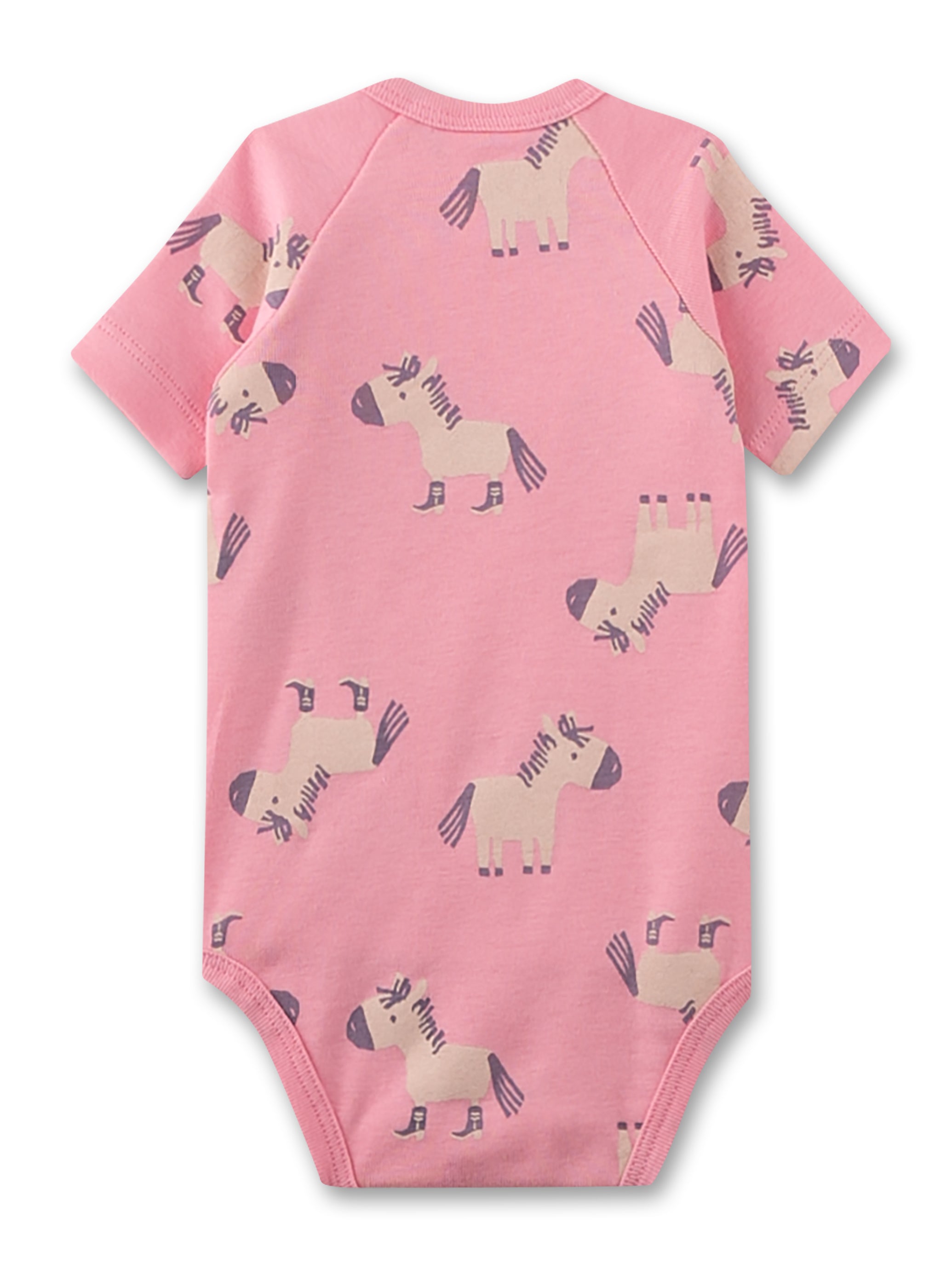 Sanetta "Wickelbody kurzarm" allover Druck - Sweety