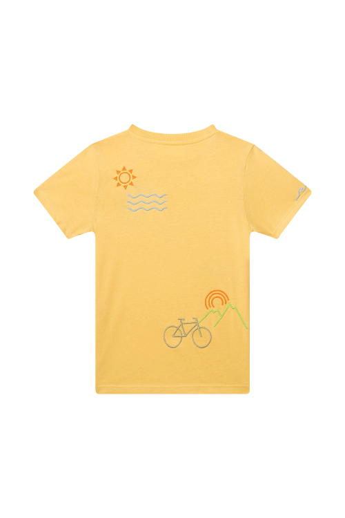 Hust & Claire T-Shirt mit Stickerei - Gelb