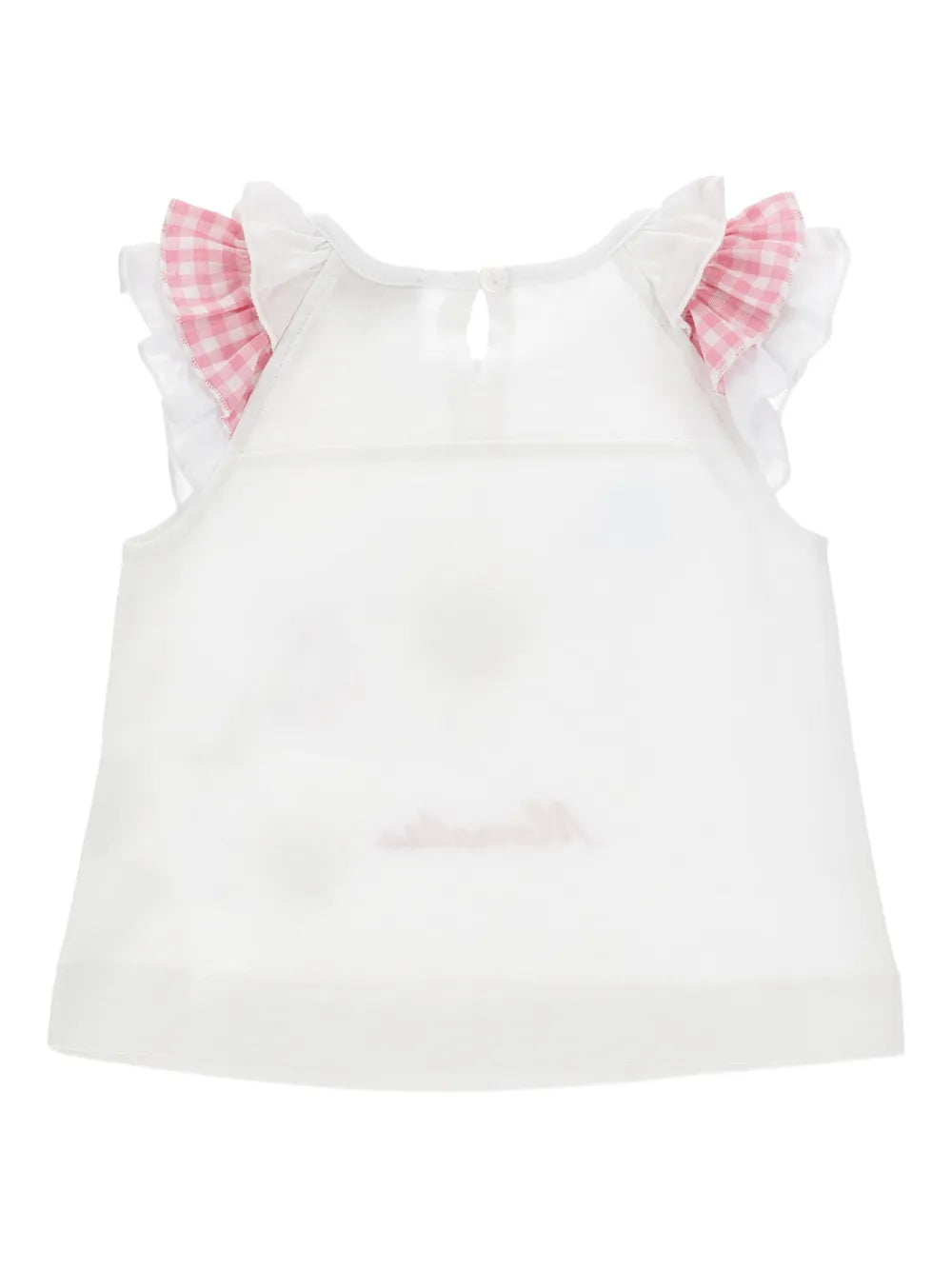 Monnalisa T-Shirt mit Rüsche und Blumenprint