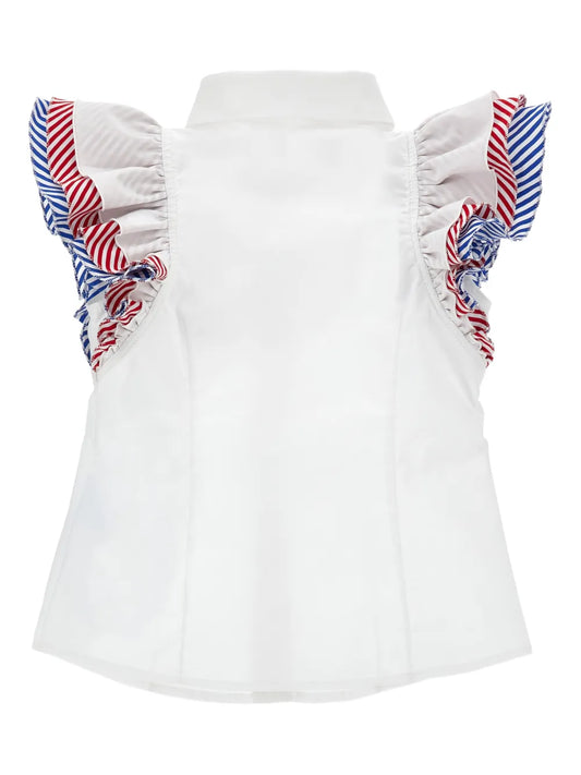 Monnalisa Bluse mit Rüschenärmel