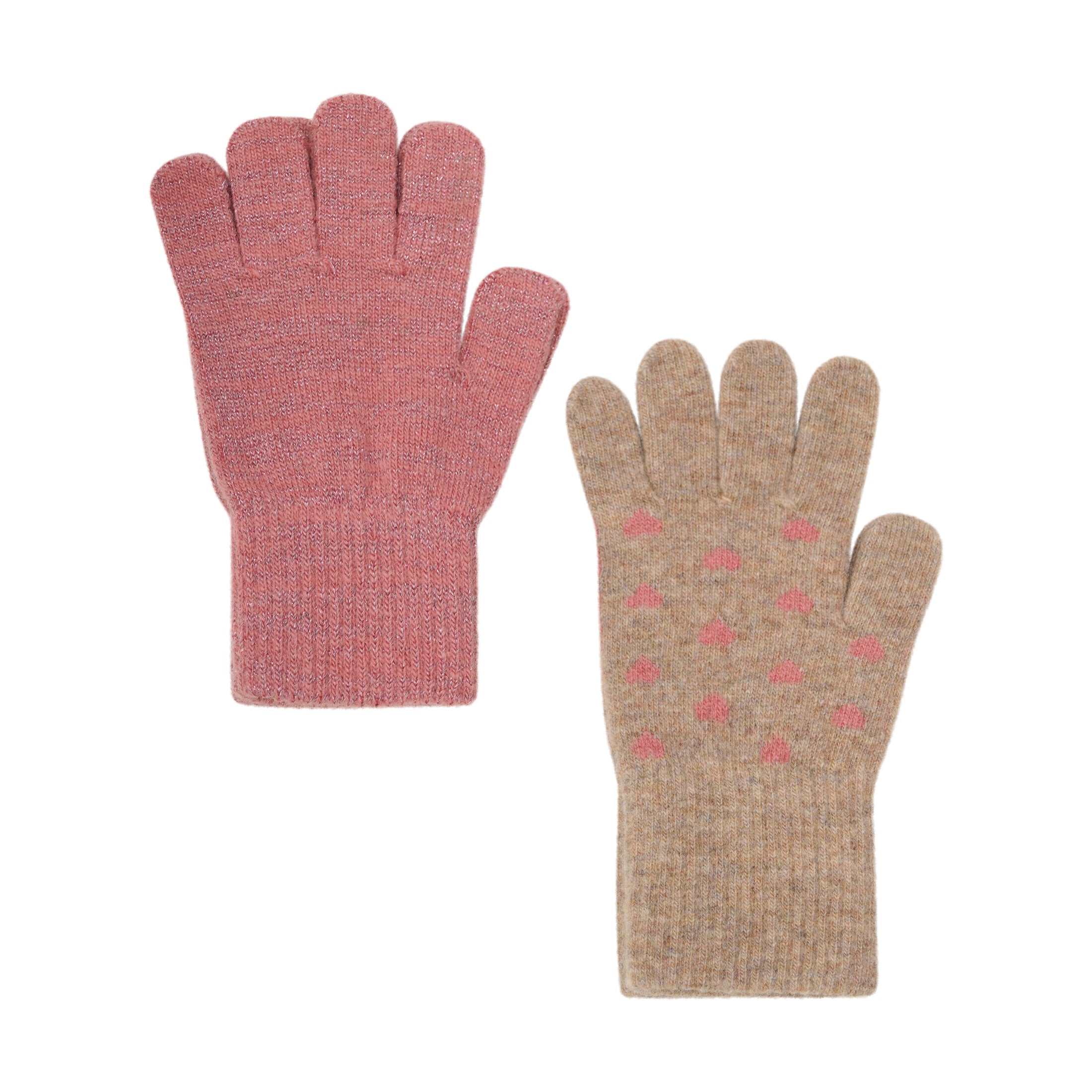 CeLaVi "Woll-Handschuhe" Doppelpack - Brick Dust