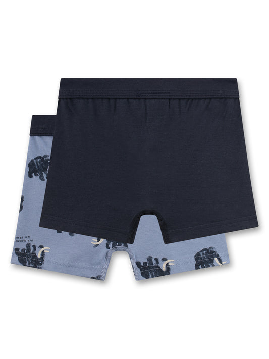 Sanetta "Shorts Doppelpack" allover Druck - Stone Wash