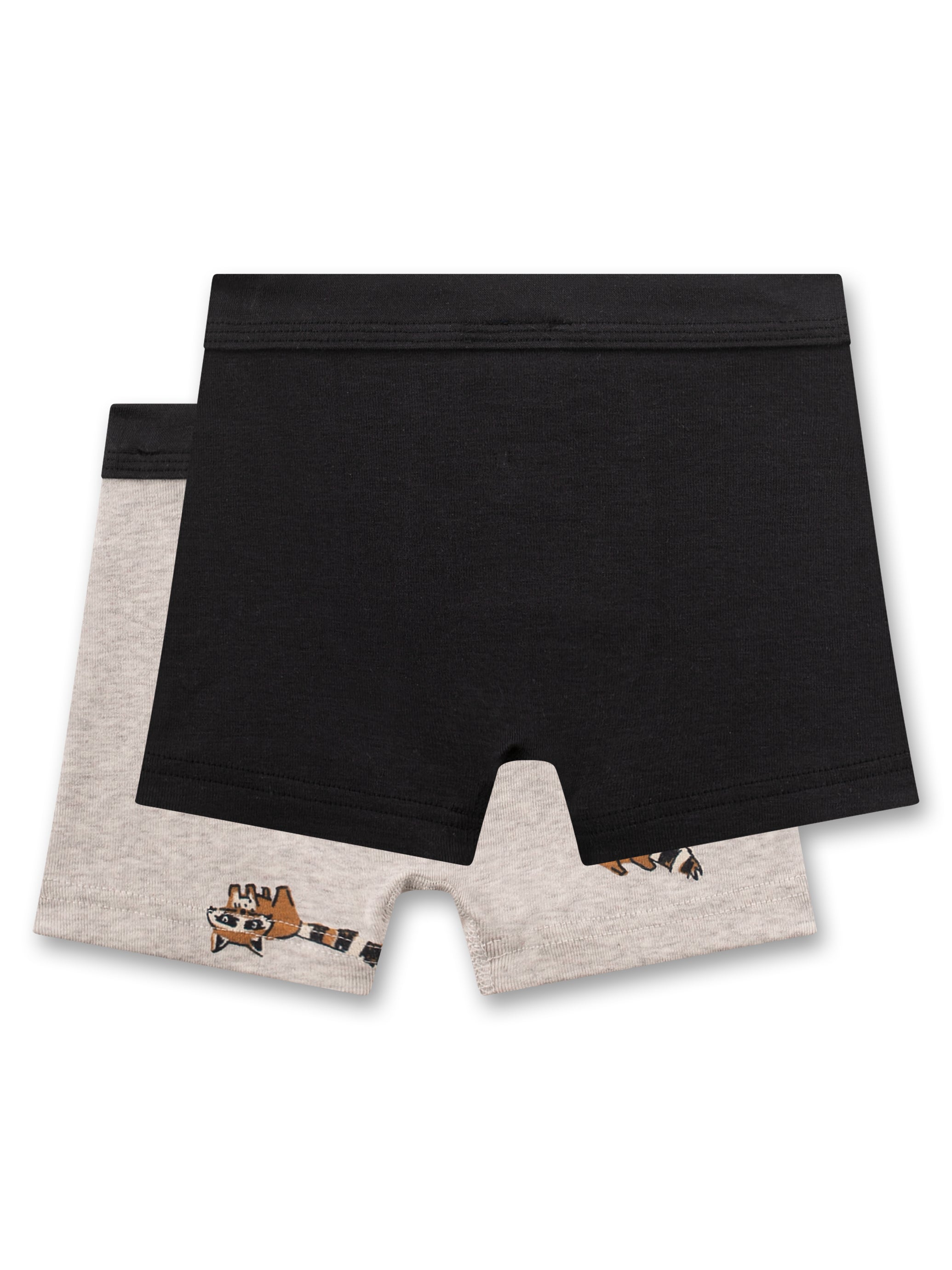 Sanetta "Shorts Doppelpack" allover Druck - Nature Melange