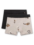 Bild in Galerie-Betrachter laden, Sanetta "Shorts Doppelpack" allover Druck - Nature Melange
