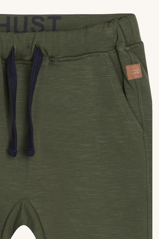 Hust & Claire "Jogginghose Georg Solid Brushed" - Deep Ivy