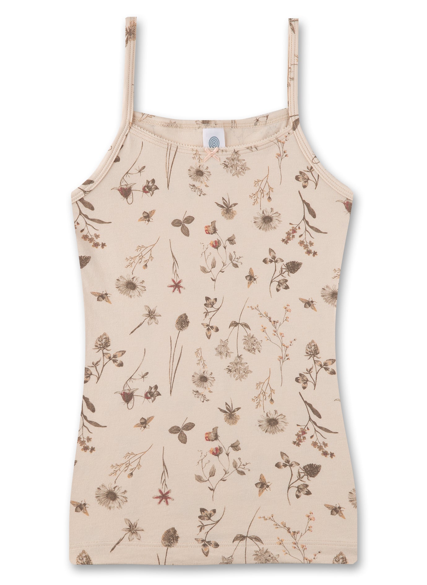 Sanetta Unterhemd, gemustert-Beige
