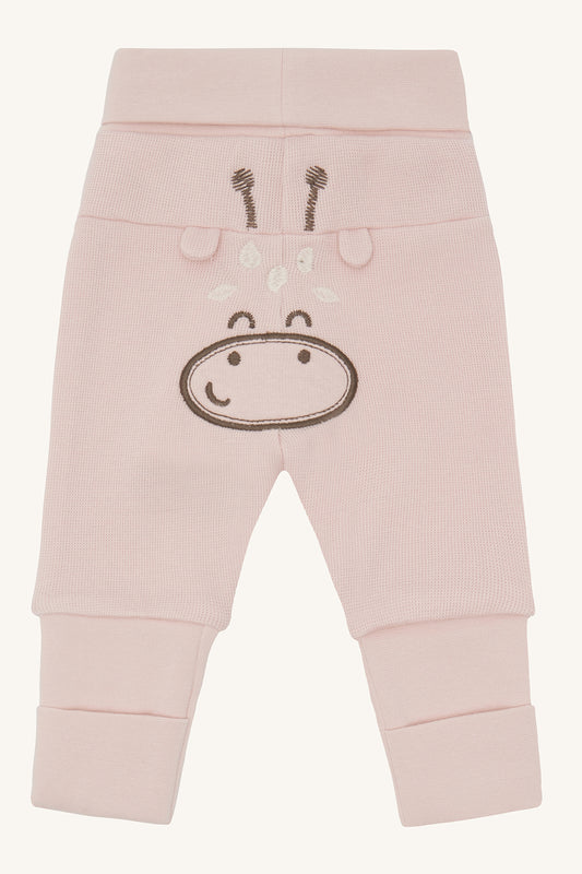 Hust & Claire Jogginghose mit Stickerei auf dem Poppes GOTS - Rosa