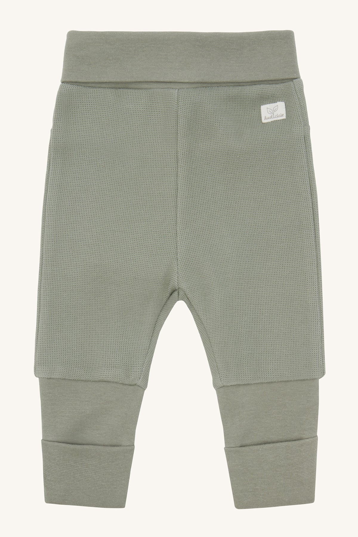 Hust & Claire Jogginghose mit Stickerei auf dem Poppes GOTS - Seegras