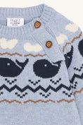Bild in Galerie-Betrachter laden, Hust & Claire Strickpullover mit Muster - Sky Melange
