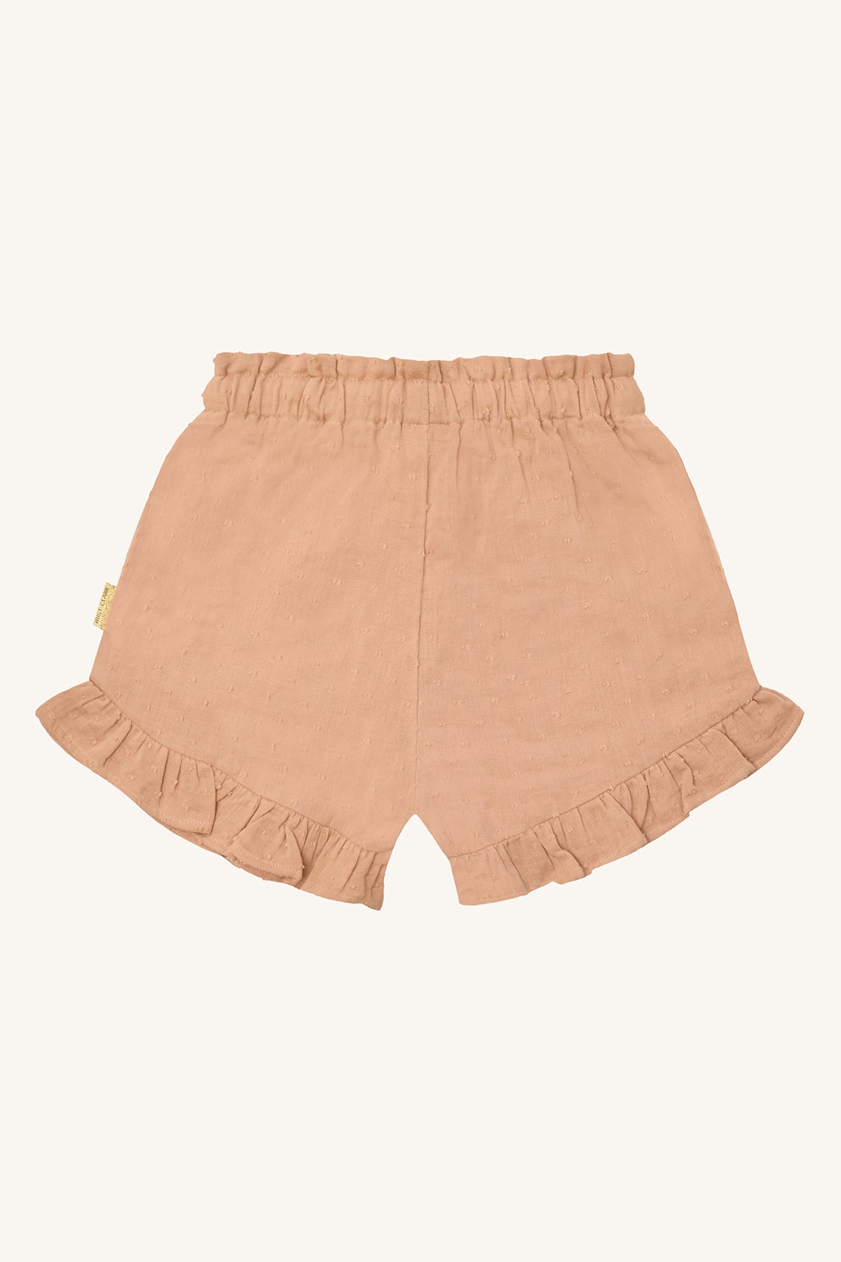 Hust & Claire Shorts "Helena" Warm Sand mit Rüschen Volant