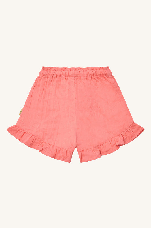 Hust & Claire Shorts "Helena" Blushing mit Rüschen Volant